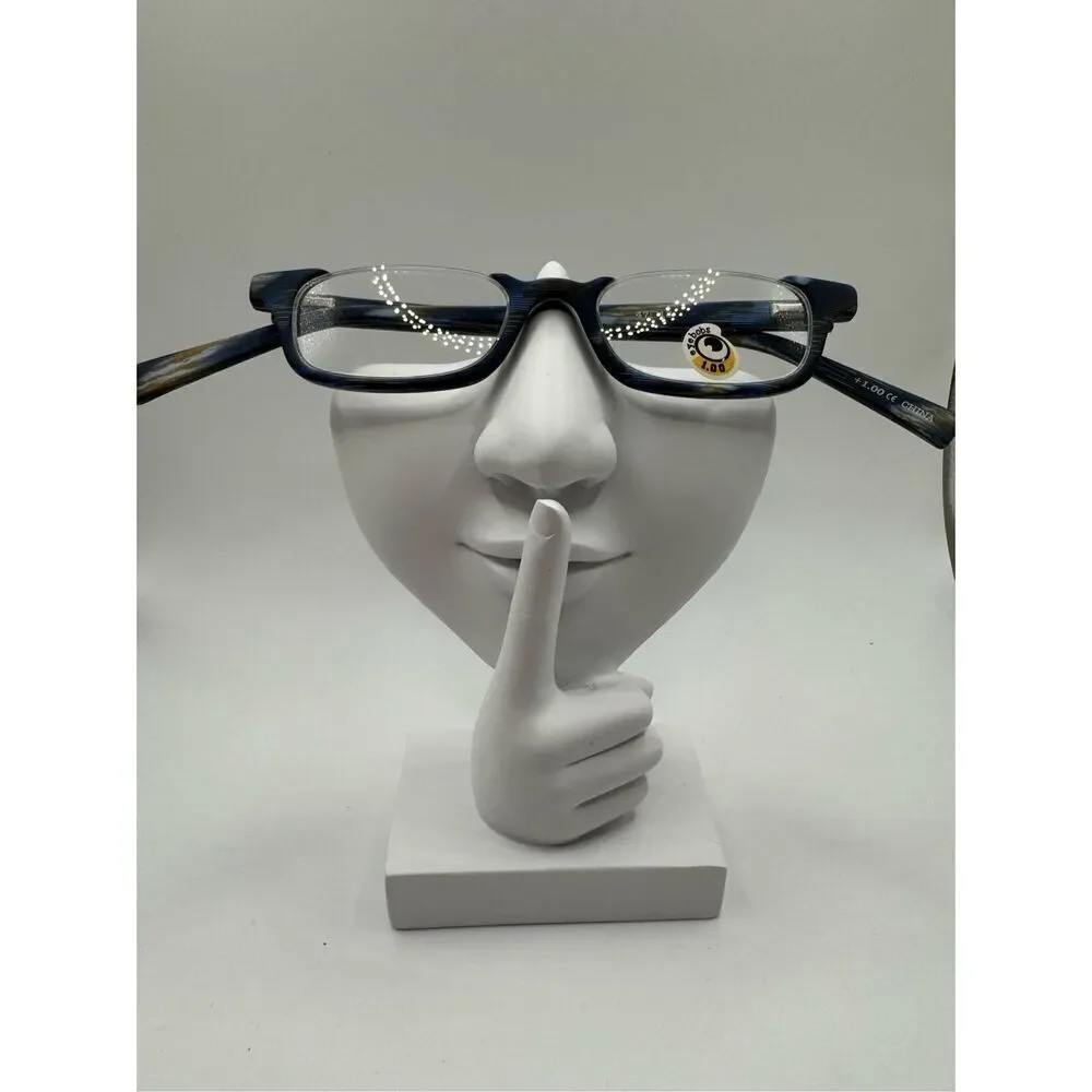 eyebobs What Inheritance? Reading glasses strength 1.00 blue brown pattern new w